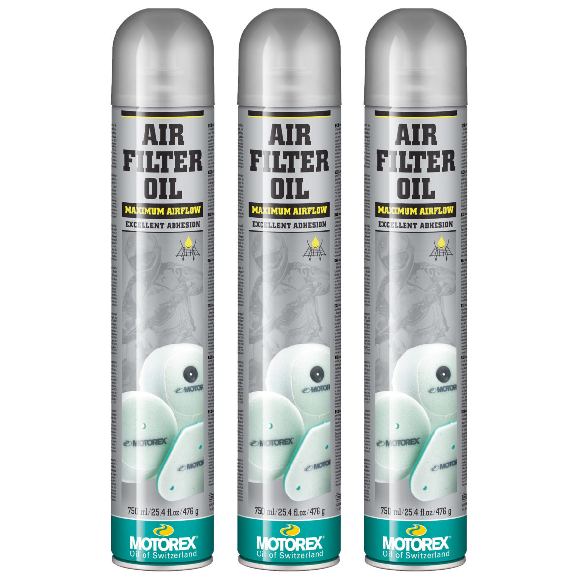 Lubrifiant de filtre a air MOTOREX Oil Spray 750ml pour Pit Bike